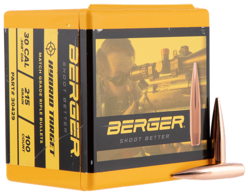Berger Bullets 30429 Hybrid Target  30Cal 215gr 100/Box