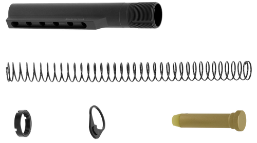 UTG Pro TLU001-KIT Receiver Extension Kit Mil-Spec AR-15 6 position Black Hardcoat Anodized Aluminum Rifle
