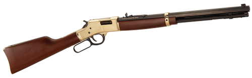 Henry H006M327 Big Boy Classic Full Size 327 Federal Mag 10+1 20" Blued Octagon Barrel, Polished Brass Receiver, American Walnut Stock Right Hand