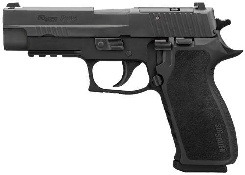 Sig Sauer 220R45BSER2 P220  Full Size Frame 45 ACP 4.40" Nitron Stainless Steel Slide Black Anodized Black E2 Grip