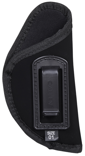 Allen 44601 Inside-The-Pant Conceal Carry Holster Size 01 IWB Black Ultrasuede Fabric, Fits Medium Frame Autos, Belt Clip Mount, Right Hand