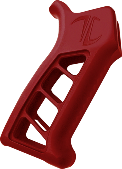 TIMBER CREEK OUTDOOR INC EARPGR Enforcer AR Pistol Grip Red Anodized with Clear Cerakote Aluminum