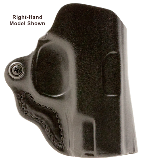 DeSantis Gunhide 019BB7WZ0 Mini Scabbard  OWB Black Leather Belt Slide Fits Springfield Prodigy w/wo Red Dot Fits 4.25" Barrel Left Hand