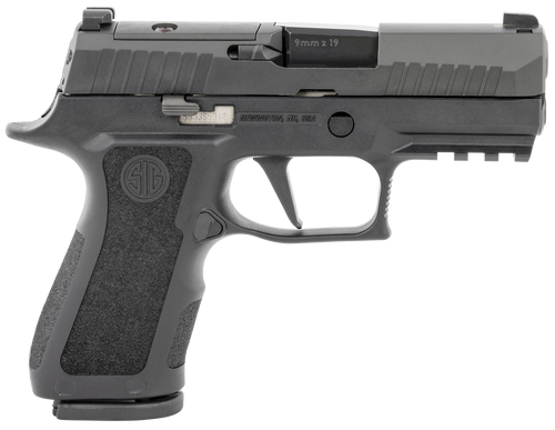 Sig Sauer 320XC9BXR3PR210 P320 XCompact 9mm Luger 10+1 3.60" Carbon Steel Barrel, Black Nitron Optic Ready/Serrated SS Slide, Black Stainless Steel Frame w/Picatinny Rail, Black XCompact Polymer Grips