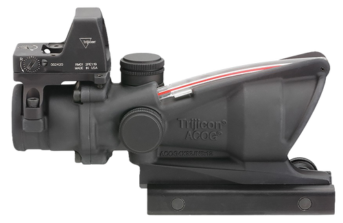 Trijicon 100549 ACOG Combo Matte Black 4x32mm Illuminated Red Chevron .223/5.56 BDC Reticle