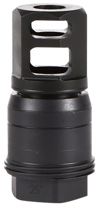 Sig Sauer SL55612X2825DEGM Clutch-Lok QD Muzzle Brake Black Stainless Steel with 1/2" 28 tpi Threads for 5.56mm 25 Degree Taper