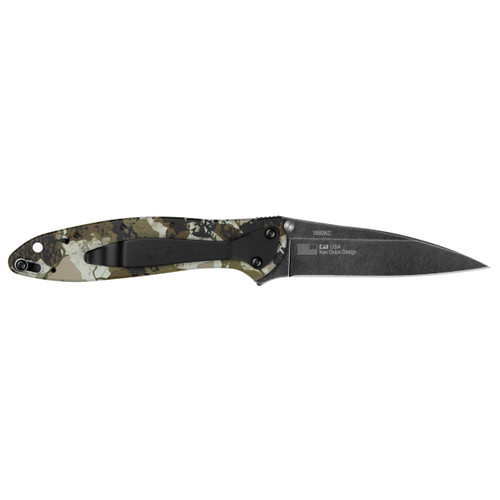 KERSHAW LEEK 3" KINGS CAMO BLKWASH
