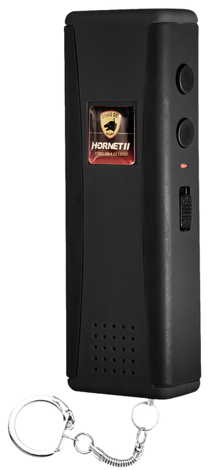SKYLINE USA INC SGGDH2HVBK Stun Gun Hornet 2 Black Features Flashlight/Alarm Includes Keychain/Siren Alarm/USB Charger