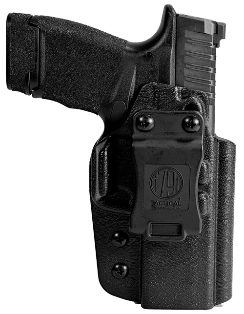 1791 Gunleather TACIWBHCPROBLKR Tactical  IWB Black Kydex Compatible w/ Springfield Hellcat Pro Belt Clip Right Hand