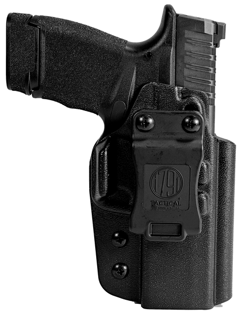 1791 Gunleather TACIWBHCPROBLKR Tactical  IWB Black Kydex Compatible w/ Springfield Hellcat Pro Belt Clip Right Hand
