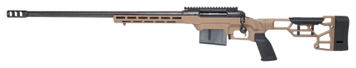 Savage Arms 57696 110 Precision 6.5 Creedmoor 10+1 24", Matte Black Rec/Barrel, Flat Dark Earth Cerakote MDT LSS XL Chassis, Polymer Grip, Left Hand