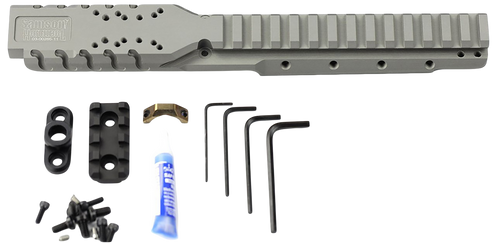 Samson 030026511 Hannibal Rail for Ruger Mini-14 or Mini-30 (2008 or Later)  Natural Gray 0 MOA