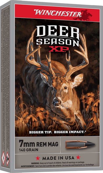 Winchester Ammo X7DS Deer Season XP  7mmRemMag 140gr Extreme Point 20 Per Box/10 Case