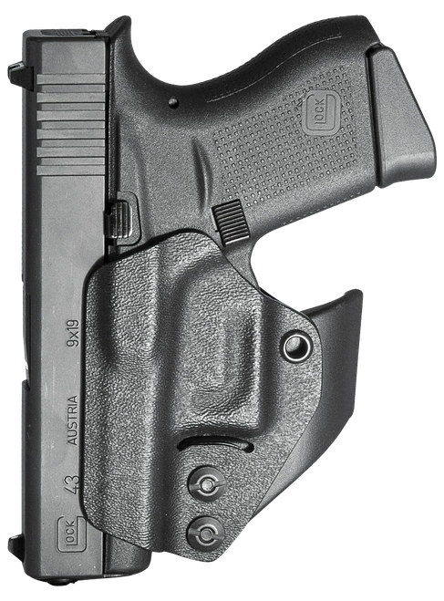 Mission First Tactical H2GL43AIWBM Minimalist Holster IWB Black Polymer Belt Clip Fits Glock 42/43/43X/48 Ambidextrous