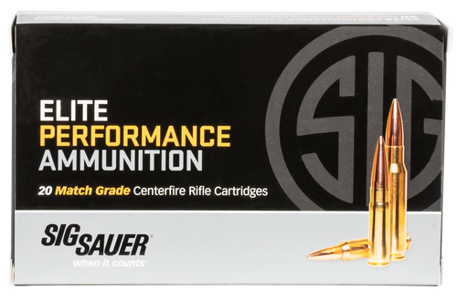 Sig Sauer E3WMM120 Marksman Elite  300 Win Mag 190 gr Open Tip Match 20 Per Box/ 25 Case