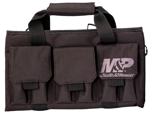 M&P Accessories 110028 Pro Tac Handgun Case Black Nylon Holds Handgun