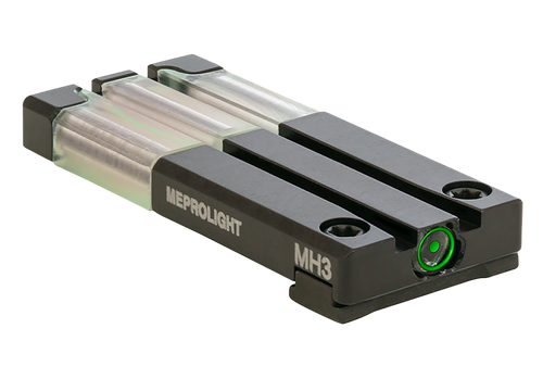Meprolight USA 631053108 FT Bullseye Rear Sight  Green Tritium/Fiber Optic Glock MOS