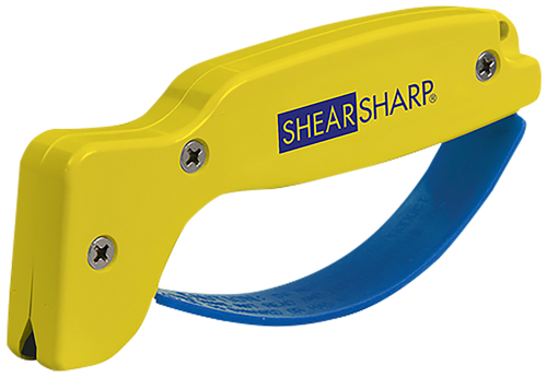 AccuSharp 002C ShearSharp Scissors Sharpener Diamond Tungsten Carbide Sharpener Yellow/Blue