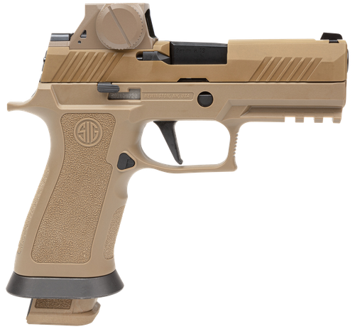 Sig Sauer M18X9RX M18X w/Optic Carry Frame 9mm Luger 21+1 3.90" Black Barrel Coyote PVD Optic Ready/Serrated Stainless Steel Slide & Polymer Frame w/Beavertail & Picatinny Rail, Sig ROMEOM17