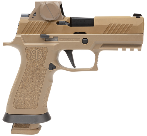 Sig Sauer M18X9RX M18X w/Optic Carry Frame 9mm Luger 21+1 3.90" Black Barrel Coyote PVD Optic Ready/Serrated Stainless Steel Slide & Polymer Frame w/Beavertail & Picatinny Rail, Sig ROMEOM17
