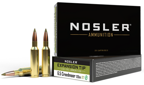 Nosler 40398 E-Tip  6.5Creedmoor 120gr E Tip Lead Free 20 Per Box/10 Case