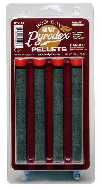Hodgdon BP5050 Muzzleloading Pyrodex 50/50 Pellets 50 gr 24 Per Card