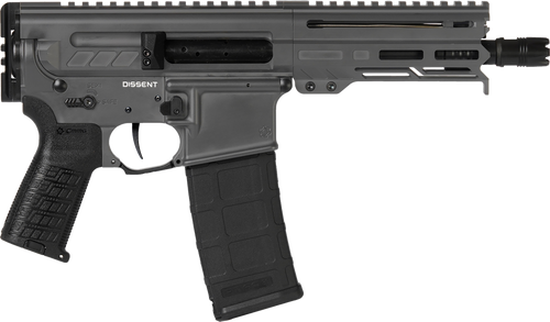 CMMG 30A0E33TNG Dissent MK4 300 Blackout 30+1 6.50", Tungsten Gray Cerakote Rec, OEM Grip, Picatinny Buffer Adapter, Zeroed Drop-In Single Stage Trigger