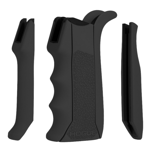 Hogue 13040 Modular Overmolded  Black Rubber Pistol Grip with Finger Grooves Fits AR-15/M16
