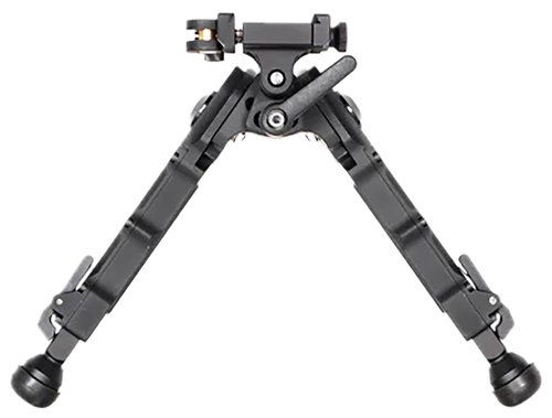 Accu-Tac BRASQDG204 BR-4 G2 Arca Spec Bipod made of Black Hardcoat Anodized Aluminum with ARCA Style Rail Attachment, Steel Feet & 5.75"-8.25" Vertical Adjustment