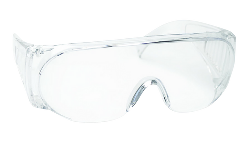 Walker's GWPFCSGLCLR Sport Glasses Full Coverage Adult Clear Lens Polycarbonate Clear Frame
