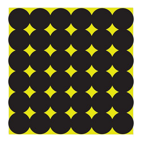 Birchwood Casey 34115 Shoot-N-C Pasters Black Adhesive Paper 1" 12 PK