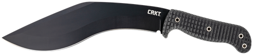 CRKT 2742 KUK  10.56" Fixed Recurve Plain Black Powder Coated 65Mn Carbon Steel Blade/Black Textured GRN Handle Includes Sheath