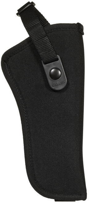 Allen 44818 Cortez  Size 18 OWB Style Black Polyester, Adjustable Strap & Belt Loop Mount Type fits 6" Barrel DA Revolver with Full Lug Right Hand