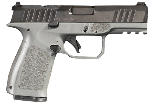 Rost Martin RM1CGRYOSP RM1C  9mm Luger 17+1 4" Black Match Grade Barrel, Black Tenifer Optic Ready/Serrated Steel Slide, Stone Gray Polymer Frame w/Picatinny Rail, Textured Grip, Ambidextrous