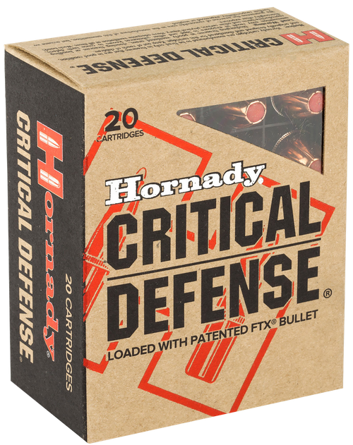 Hornady 90900 Critical Defense  45ACP 185gr Hornady Flex Tip eXpanding 20 Per Box/10 Case