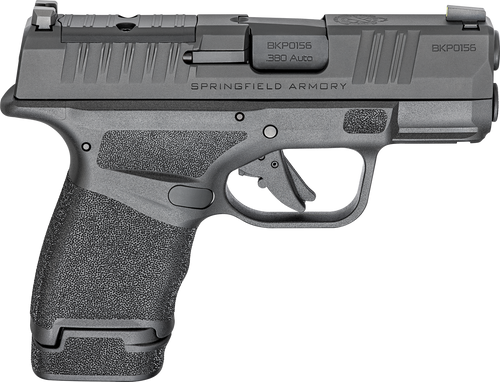 Springfield Armory HC931380BOSP Hellcat OSP Micro Compact 380 ACP 13+1 3" Black Melonite Steel Barrel & Optic Ready/Serrated Slide, Black Polymer Frame w/Accessory Rail, Adaptive Texture Grip