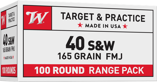 Winchester Ammo USA40SWVP USA Value Pack 40S&W 165gr Full Metal Jacket 100 Per Box/5 Case