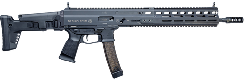 Grand Power 810091157947 Stribog SP9A1 9mm Luger 30+1 Black Picatinny Rail, Black Polymer Grip