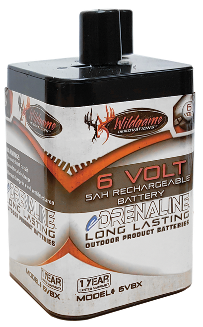 Wildgame Innovations WGIWGIBT0014 Spring Style Rechargeable Battery Black/Tan 6.0 Volts 5 mAh