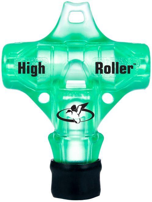 Primos 838 High Roller  Whistle Call Mallard Drake/Pintail/Teal/Widgeon Sounds Attracts Ducks Green Polycarbonate