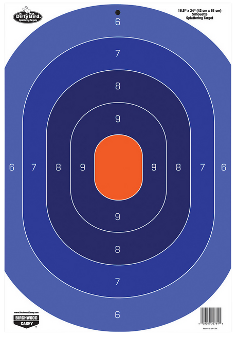 Birchwood Casey 35763 Dirty Bird  Silhouette Tagboard Target 16.50" x 24" 3 Per Pkg