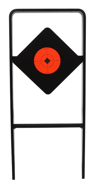 Birchwood Casey 47340 World of Targets Ace of Diamonds Centerfire Target AR500 Steel Black/Red Diamond Illustration Impact Enhancement Motion 0.50" Thick