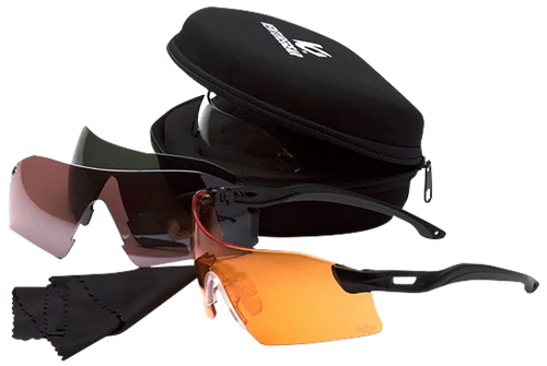 Pyramex VGSB88KIT Drop Zone Glasses Kit Multi Lens Anti-Fog Black Frame
