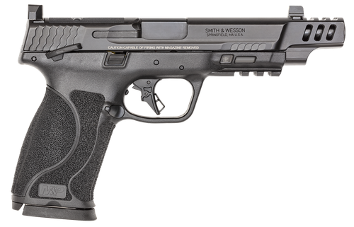 Smith & Wesson 13915 M&P PC M2.0 Full Size 10mm Auto 15+1 5.60" Black Armornite Ported Stainless Steel Barrel, Black Armornite Optic Cut/Serrated Stainless Steel Slide & Polymer Frame w/Picatinny Rail