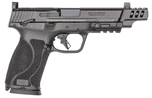 Smith & Wesson 13915 M&P PC M2.0 Full Size 10mm Auto 15+1 5.60" Black Armornite Ported Stainless Steel Barrel, Black Armornite Optic Cut/Serrated Stainless Steel Slide & Polymer Frame w/Picatinny Rail
