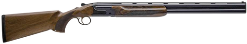 Charles Daly 930394 202E  12 Gauge Break Open 3" 2rd 28" Black Over/Under Vent Rib Barrel, Black Engraved Steel Receiver, Fixed w/Pistol Grip Walnut Stock