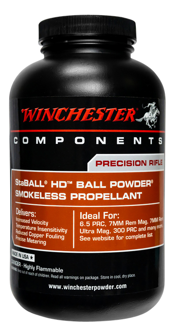 Winchester Powder STABALLHD8 Staball HD Rifle Powder 8LB