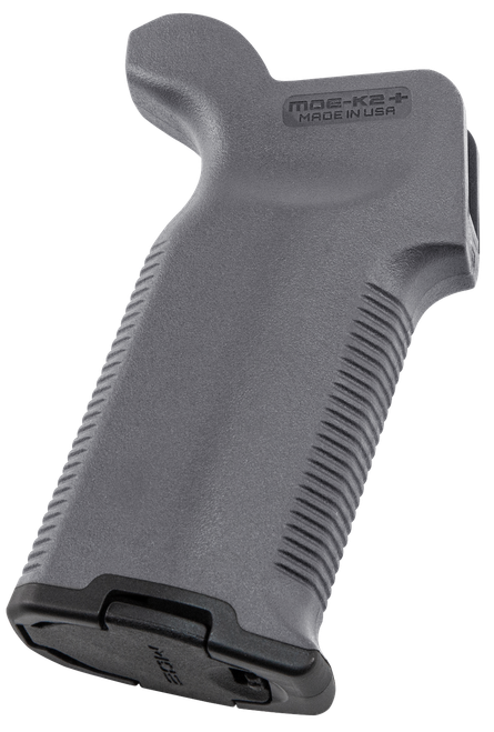 Magpul MAG532-GRY MOE-K2+ Grip Gray Polymer for AR-15, AR-10, M4, M16, M110, SR25