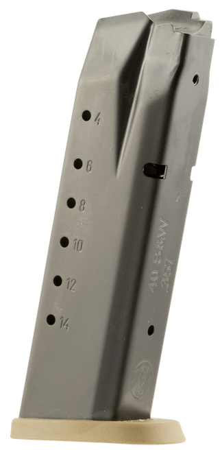 Smith & Wesson 3007346 M&P  15rd 40S&W Blued/Brown Floor Plate Steel