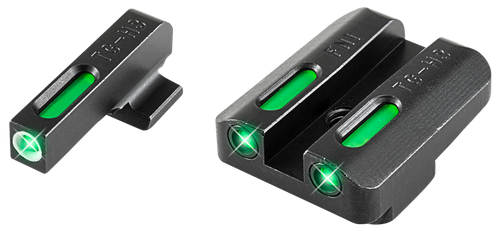 TruGlo TG13FN2A TFX  Black | Green Tritium & Fiber Optic White Outline Front Sight Green Tritium & Fiber Optic Rear Sight
